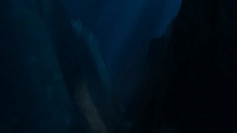 Deep Ocean Canyon UAP Stock Footage 226885795
