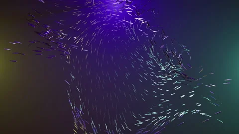 Deep ocean lot of fish Stockbeeldmateriaal 194938071