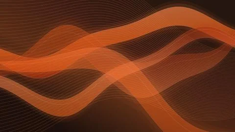 Deep Orange Fluid Stock Illustration