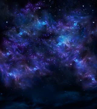 Deep outer space, background Stock Illustration
