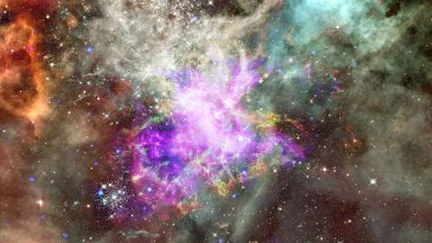Deep outer space with stars and nebula. Elements of this image furnished by N Stock Photos