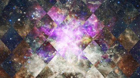Deep outer space with stars and nebula. Elements of this image furnished b... Stock Photos