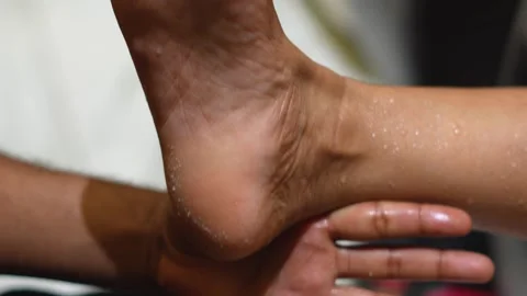Deep Pedicure Foot Cleaning and Dead Skin Removal Stock Footage 325528882