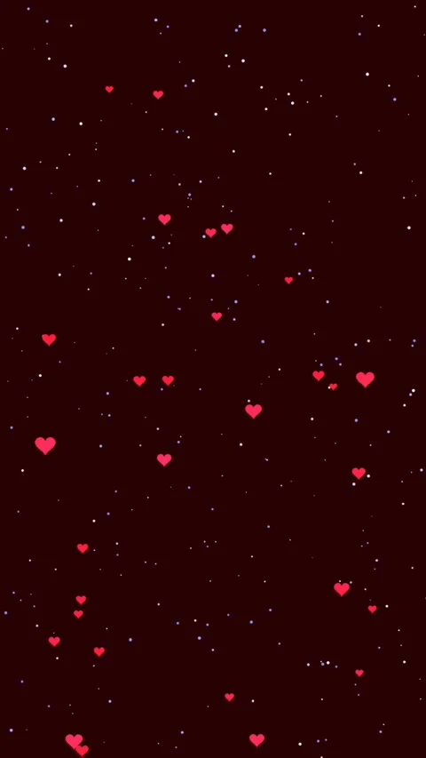 Deep Pink Romantic Floating Hearts with Sparkle Animation Stock Footage 328535892