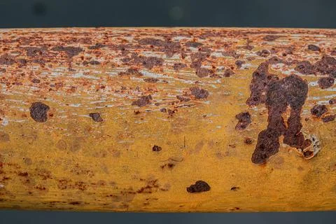 Deep pitted metal rust 스톡 사진