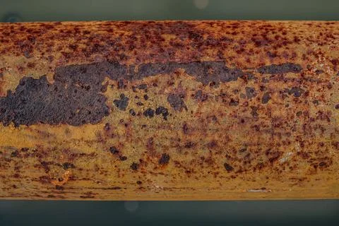 Deep pitted rust decay 스톡 사진