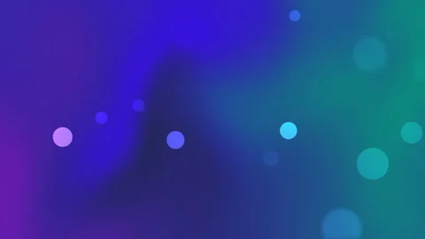 Deep Purple and Teal Gradient With Floating Bokeh Dots Loop Video stock 342623897