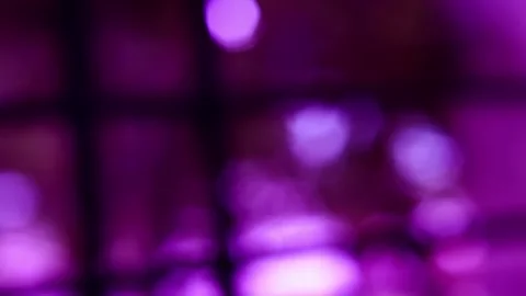 Deep Purple Bokeh Light Abstract Background with Hexagon Blur Stock Footage 341500495