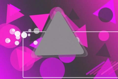 A deep purple envelope icon sits in a bright rectangle border amid rainbow .. 库存插图