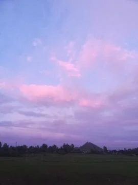 The deep purple sky Stock Photos