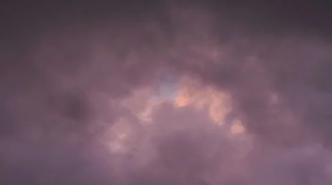 Deep Purple Sunset Clouds 1a Stock Footage 8714072