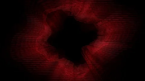 Deep red abstract particles on black background Stock Footage 300889228