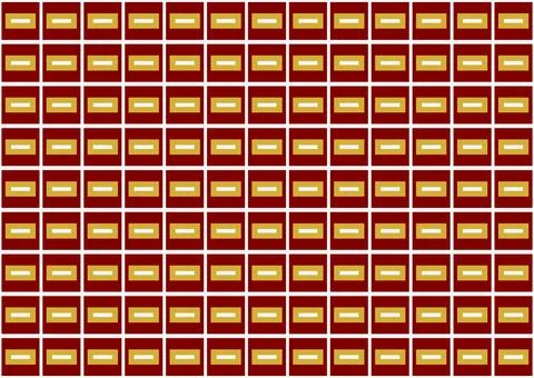 Deep Red and Gold Rectangular Mosaic Animation Stock Illustration