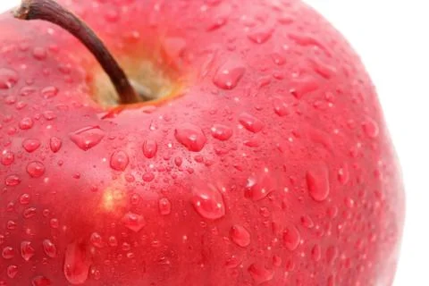 Deep red apple Stock Photos