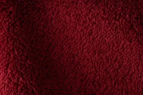 Deep red faux fur texture background Stock Illustration