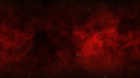 Deep red galaxy with fly small particles and stars Stock Footage 166896129