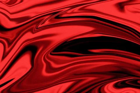 Deep red glossy abstract marble swirl background Stock Illustration