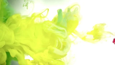 Deep red ink in colored water abstract background texture slow motion Stock Footage 75455955