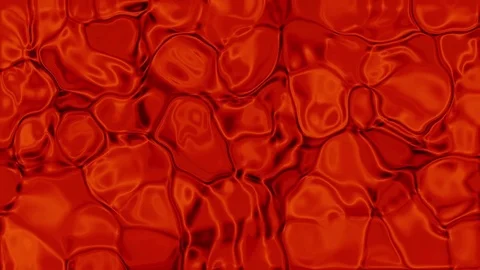 Deep Red Liquid Plasma Alien Abstract Motion Background Loop 3 Stock Footage 76492366