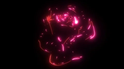 Deep red, ruby rose flower video animation Stock Footage 115247060