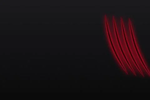 Deep red scratch marks on dark black texture for aggressive intense horror .. 库存插图
