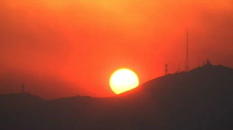 Deep Red Sunset Stock-Footage 547671