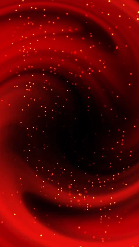Deep red swirls spin in cosmic motion 库存影片 331925462