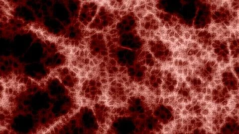 Deep red veins pulse across dark, chaotic surfaces Stock Illustration