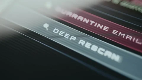 Deep Rescan initiated for advanced cybersecurity threat detection 스톡 동영상 334931666