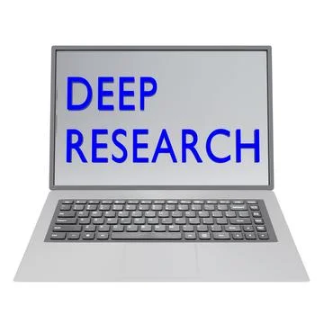 Deep Research concept Stock Illustration