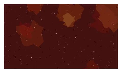 Deep rustic red background with geometric nebulas and glowing starlight art.. Stock Illustration
