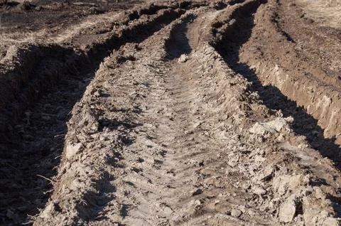 Deep rut Stock Photos