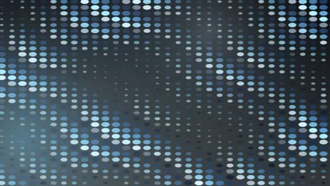 Deep Sea Bioluminescence Wave Dot Matrix Procedural Animation Vídeo Stock 337537920