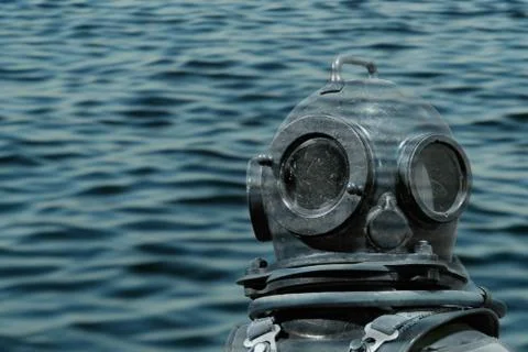 Deep sea diver Stock Illustration