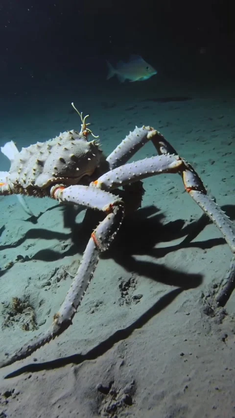 Deep sea spider crab Vidéo 330150872