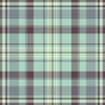 Deep seamless textile check, veil tartan background pattern. Geometric vect.. 库存插图