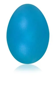 Deep sky blue egg Stock Illustration