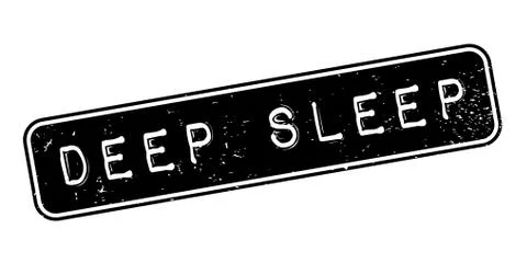 Deep Sleep rubber stamp 스톡 일러스트