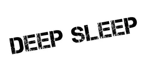 Deep Sleep rubber stamp 스톡 일러스트