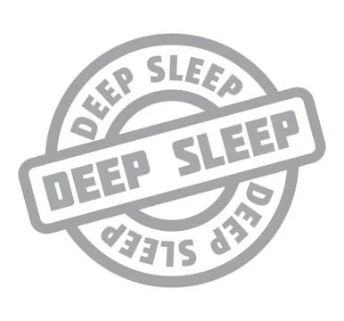 Deep Sleep rubber stamp 스톡 일러스트