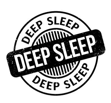 Deep Sleep rubber stamp 스톡 일러스트