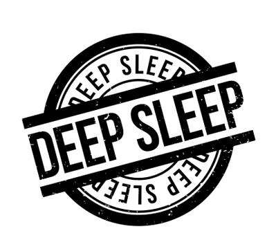 Deep Sleep rubber stamp 스톡 일러스트
