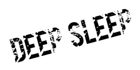 Deep Sleep rubber stamp 스톡 일러스트