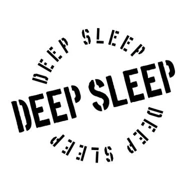 Deep Sleep rubber stamp 스톡 일러스트