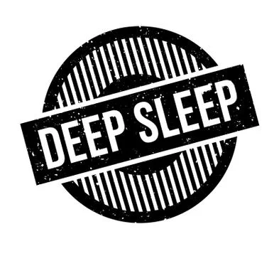 Deep Sleep rubber stamp 스톡 일러스트