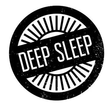 Deep Sleep rubber stamp 스톡 일러스트