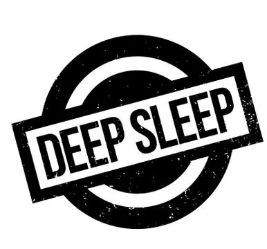 Deep Sleep rubber stamp 스톡 일러스트