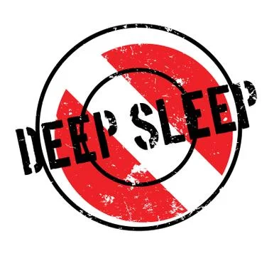 Deep Sleep rubber stamp 스톡 일러스트
