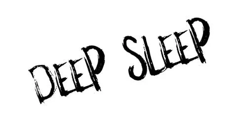 Deep Sleep rubber stamp 스톡 일러스트