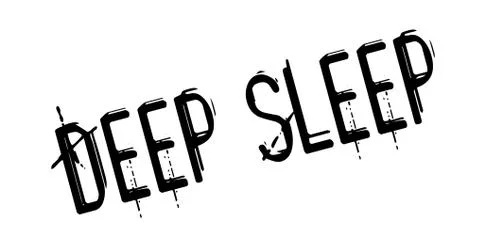 Deep Sleep rubber stamp 스톡 일러스트
